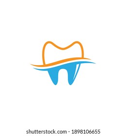 Diseño de ilustración vectorial del icono del logotipo dental