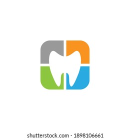 Diseño de ilustración vectorial del icono del logotipo dental