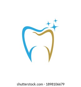 Diseño de ilustración vectorial del icono del logotipo dental