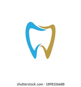 Dental logo icon template vector illustration design