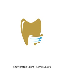 Diseño de ilustración vectorial del icono del logotipo dental