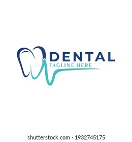 Dentallogo-Symbol-Vektorgrafik einzeln