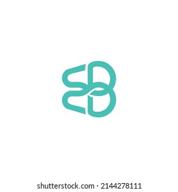 dental logo initials B vector design