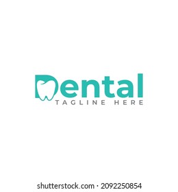 dental logo lettering design vector template dental logo wordmark dental typography