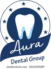 Dental logo with round shape