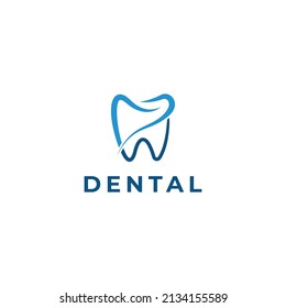 Dental Logo - Teeth design - Tooth abstract design vector template-Dental care Logo design - vector template  modern style - Dentist  Clinic Logotype 