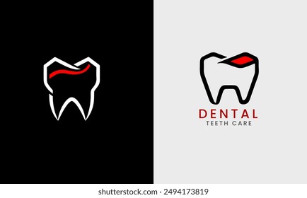 Dental logo, teeth health icon, dental clinic smile face creative symbol hospital minimalist business 