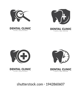 dental logo logo template design. Vector illustration