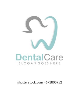 Dental logo template design vector