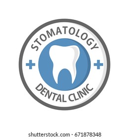 Dental logo template design vector