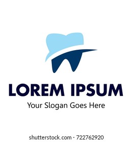 Dental logo template in simple style.