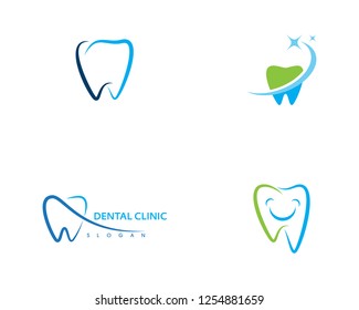 Dental logo Template vector illustration icon design