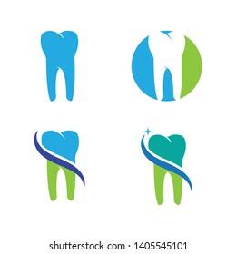 Dental logo Template vector illustration icon design - Vector