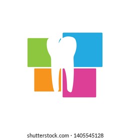 Dental logo Template vector illustration icon design - Vector