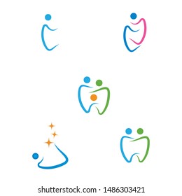 Dental logo Template vector illustration icon design