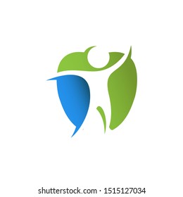 Dental logo Template vector illustration. Dental kids medical office logo design vector