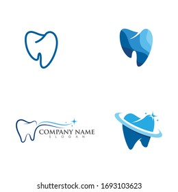 Zahnliches Logo Vorlage Vektorillustration Illustration Symbol Design