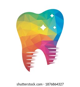 Diseño de ilustración vectorial de plantilla de logotipo dental. Logo Clínico Dental Teeth plantilla de vector de diseño abstracto.