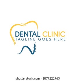 Dental logo Template vector illustration design. Dental Clinic Logo Teeth abstract design vector template.