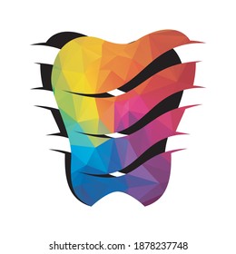 Dental logo Template vector illustration design. Dental Clinic Logo Teeth abstract design vector template.