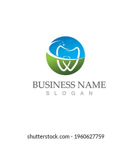 Logo dental Diseño de iconos de ilustraciones vectoriales de plantillas