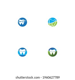Dental logo Template vector illustration icon design