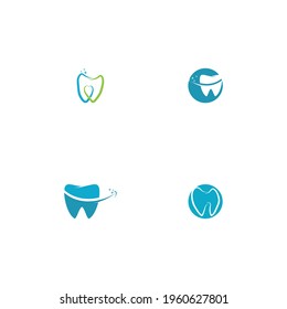 Logo dental Diseño de iconos de ilustraciones vectoriales de plantillas