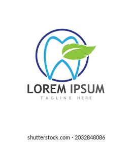 Logo dental Diseño de iconos de ilustraciones vectoriales de plantillas