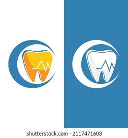 Logo dental Diseño de iconos de ilustraciones vectoriales de plantillas
