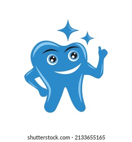 Dental logo template vector illustration flat design