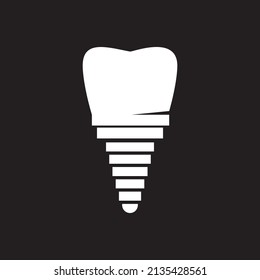 Dental logo template vector illustration flat design