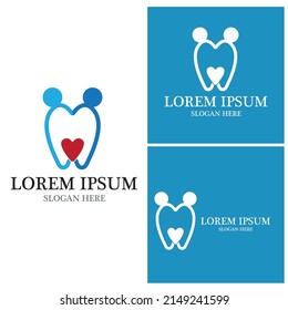 Logo dental Diseño de iconos de ilustraciones vectoriales de plantillas