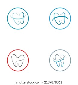 Logo dental Diseño de iconos de ilustraciones vectoriales de plantillas