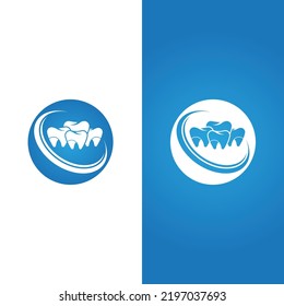 Plantilla de logotipo dental Icono de ilustración vectorial