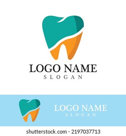 Plantilla de logotipo dental Icono de ilustración vectorial