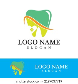 Plantilla de logotipo dental Icono de ilustración vectorial