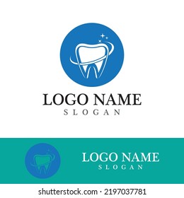 Plantilla de logotipo dental Icono de ilustración vectorial