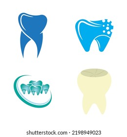 Plantilla de logotipo dental Icono de ilustración vectorial