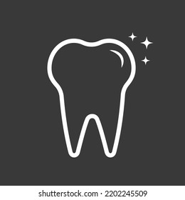 Dental logo Template vector illustration icon design tooth icon. Modern denistry logo. Perfect tooth with stars.	
