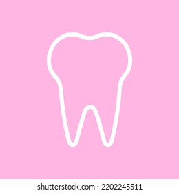 Dental Logo Vorlage Vektorgrafik Symbol Design Zahn Symbol. Modernes denistry-Logo. Perfekter Zahn-Umriss.	Tooth-Symbol
