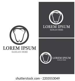 Logo dental Diseño de iconos de ilustraciones vectoriales de plantillas