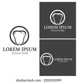 Logo dental Diseño de iconos de ilustraciones vectoriales de plantillas