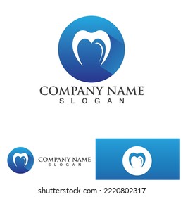 Logo dental Diseño de iconos de ilustraciones vectoriales de plantillas