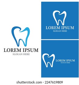 Logo dental Diseño de iconos de ilustraciones vectoriales de plantillas