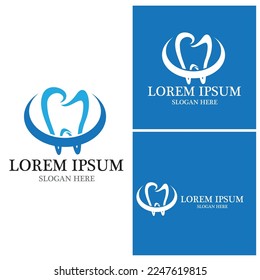 Logo dental Diseño de iconos de ilustraciones vectoriales de plantillas