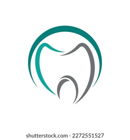 Plantilla de logotipo dental Icono de ilustración vectorial
