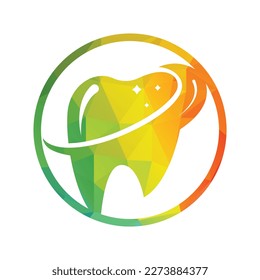 Dental logo Template vector illustration design. Dental Clinic Logo Teeth abstract design vector template.