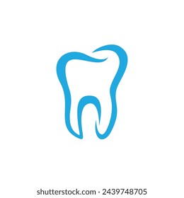 Diseño de icono de ilustración vectorial de plantilla de logotipo dental