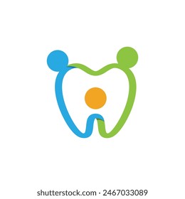 Diseño de ícono de Ilustración vectorial de Plantilla de logotipo dental