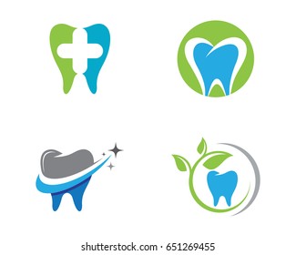 Dental logo Template vector illustration icon design